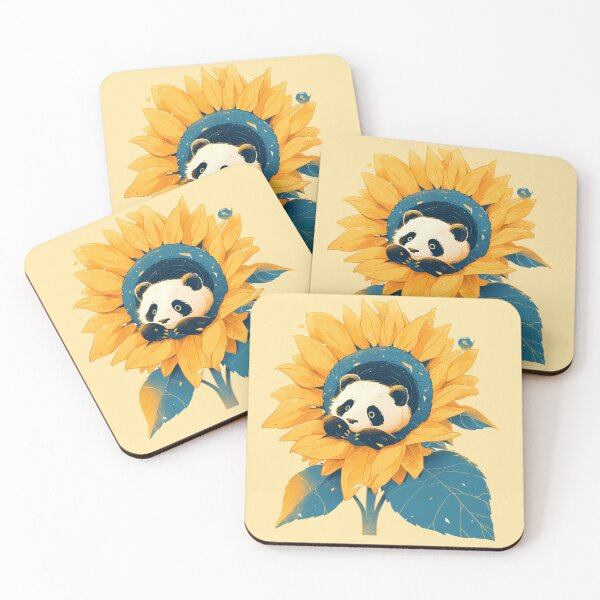 Item preview, Panda Bear and Sunflower designed and sold by WoollenLlama.