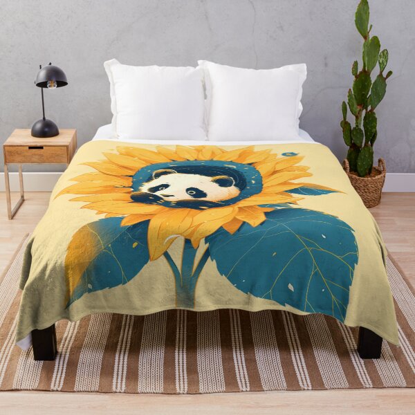 Item preview, Panda Bear and Sunflower designed and sold by WoollenLlama.