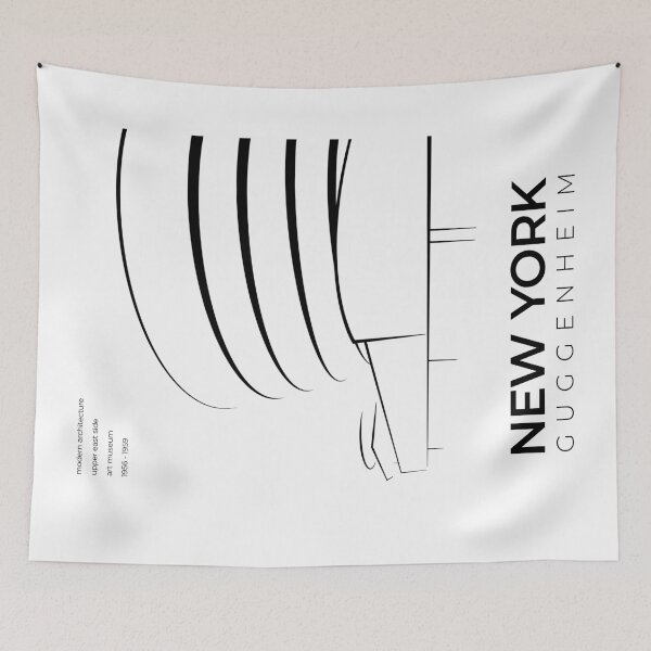 Item preview, New York Guggenheim Museum Architecture (Minimalist) designed and sold by Rapaz Designs.
