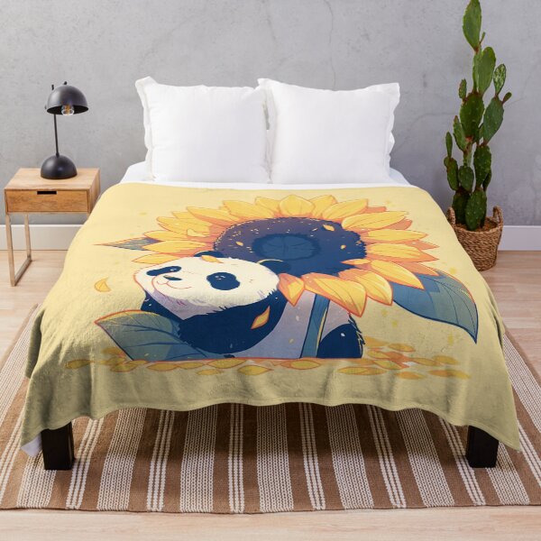 Item preview, Panda Bear and Sunflower designed and sold by WoollenLlama.