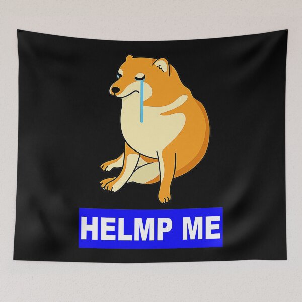 Item preview, Cheems Cry'n Meme Doge designed and sold by mengekon.