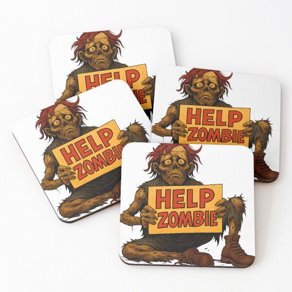 Item preview, Help Zombie - Funny Undead Beggar designed and sold by dreampik.
