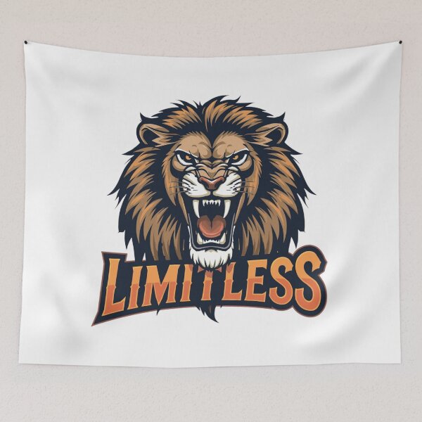Item preview, Limitless Lion – Fierce Power and Motivation designed and sold by Kavya Art.