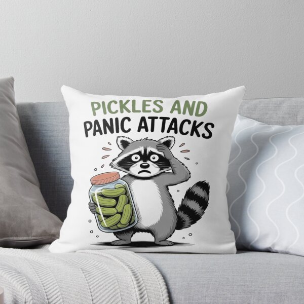 Item preview, Pickle Cucumber Pickles & Panic Attacks Raccoon designed and sold by CraftyCuttable.