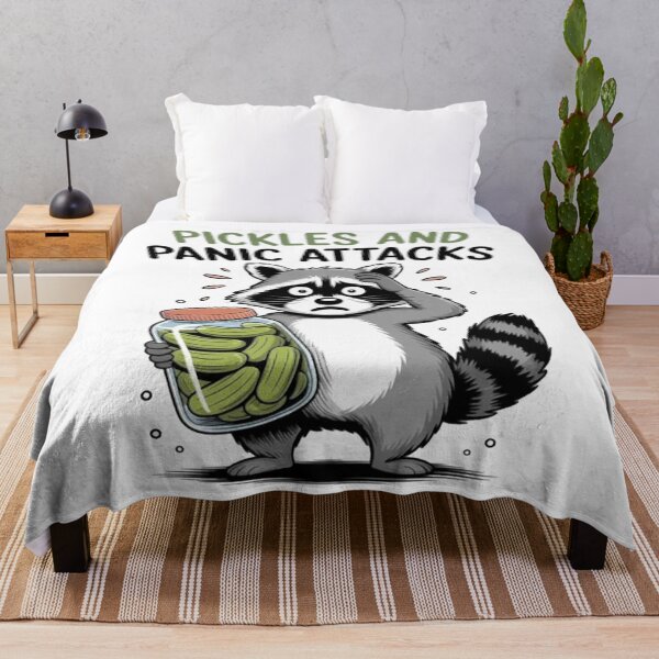 Item preview, Pickle Cucumber Pickles &amp; Panic Attacks Raccoon  designed and sold by CraftyCuttable.