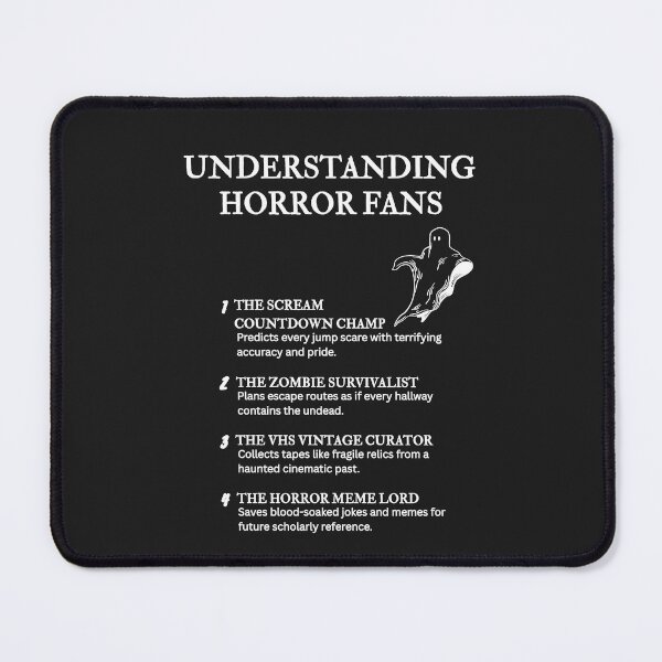 Item preview, Understanding Horror Fans – For Lovers of Screams and Creepy Scenes – Black designed and sold by PsyFlow35.
