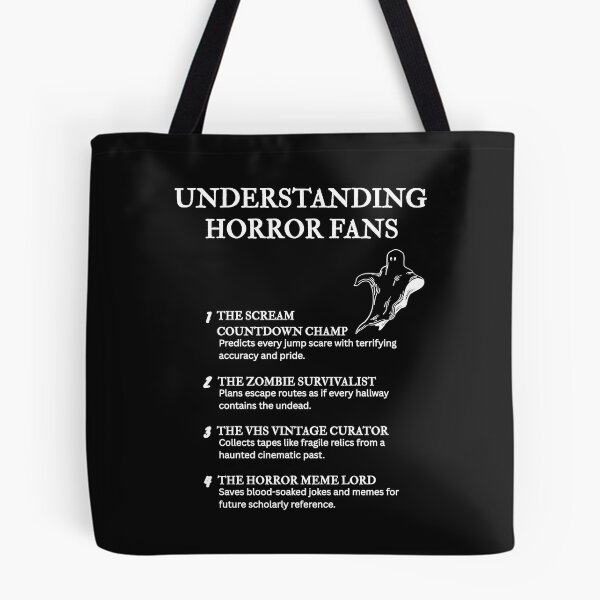 Item preview, Understanding Horror Fans – For Lovers of Screams and Creepy Scenes – Black designed and sold by PsyFlow35.