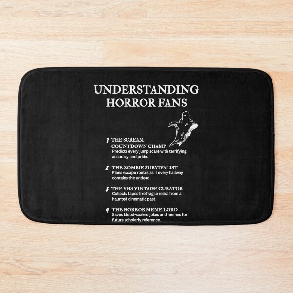 Item preview, Understanding Horror Fans – For Lovers of Screams and Creepy Scenes – Black designed and sold by PsyFlow35.