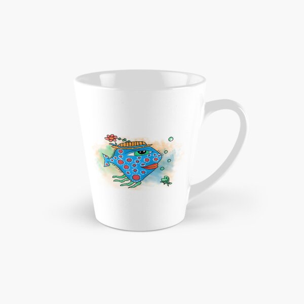 Item preview, Blue Spotted Fish With Flower Hat designed and sold by GGrizeldaRivas.