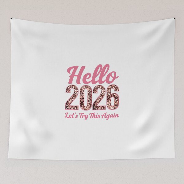 Item preview, Hello 2026 – Let’s Try This Again (Funny New Year Quote) designed and sold by GoxyVision.