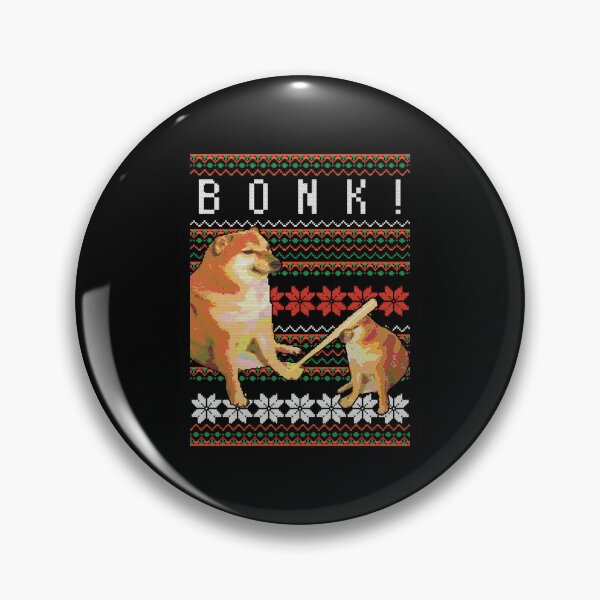 Artikelvorschau, Cheems Doge Bonk Meme Hässlicher Weihnachtspullover-Stil entworfen und verkauft von mengekon.