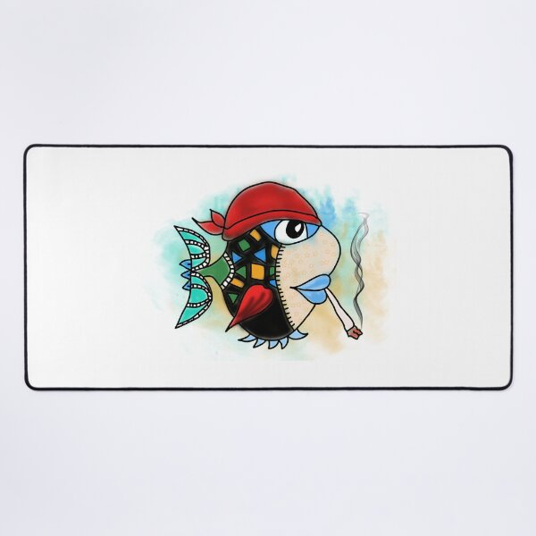 Item preview, Mosaic Fish With Red Bandana designed and sold by GGrizeldaRivas.