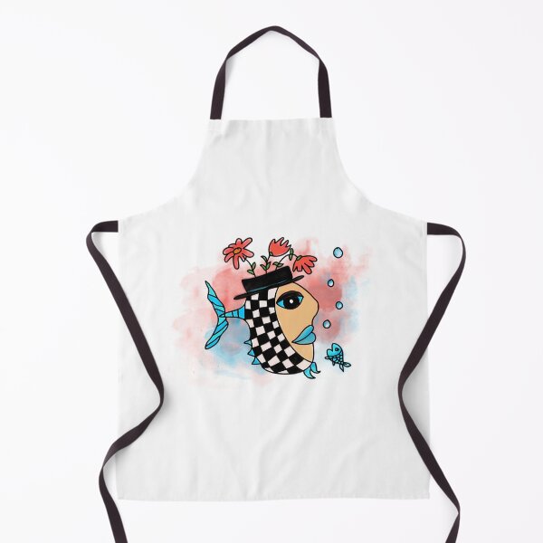 Item preview, Checkered Fish With Flowers And Blue Lips designed and sold by GGrizeldaRivas.