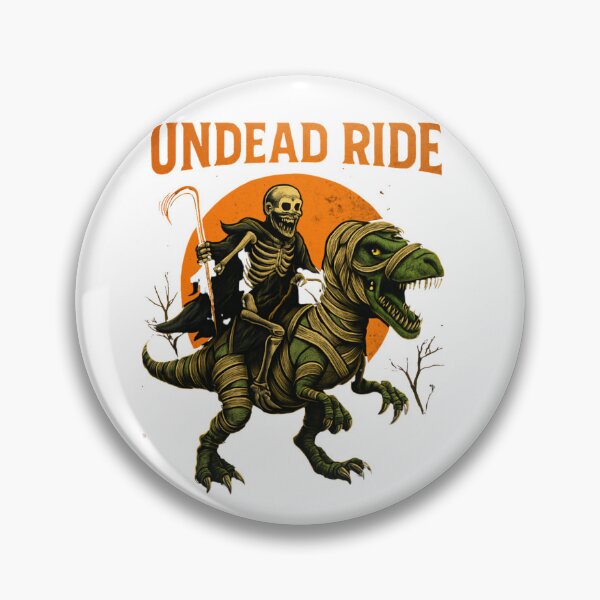 Item preview, Undead Ride – Skeleton Raptor Halloween Adventure designed and sold by Wear Sculpt.