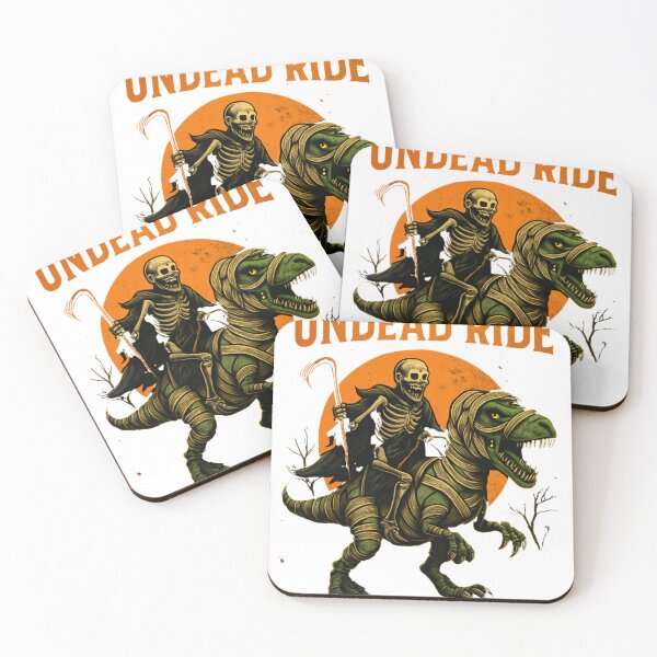 Item preview, Undead Ride – Skeleton Raptor Halloween Adventure designed and sold by Wear Sculpt.