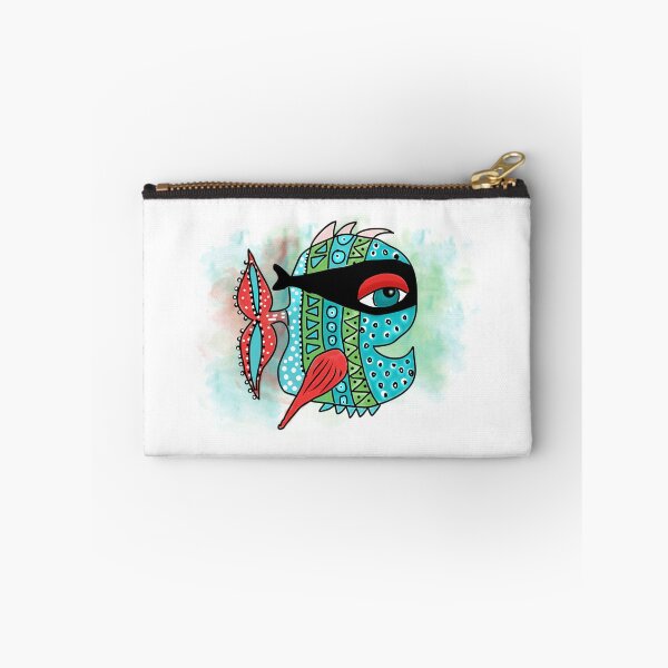 Item preview, Tribal Masked Fish With Red Fin designed and sold by GGrizeldaRivas.
