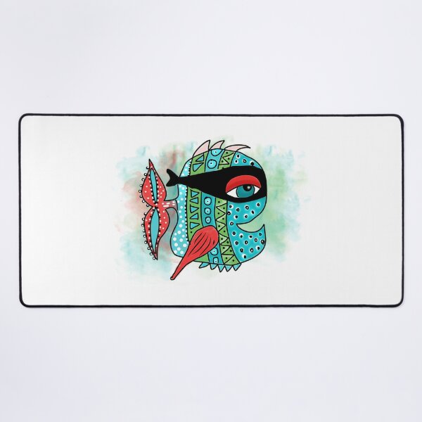 Item preview, Tribal Masked Fish With Red Fin designed and sold by GGrizeldaRivas.