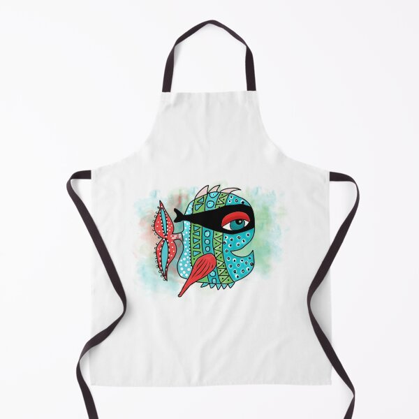 Item preview, Tribal Masked Fish With Red Fin designed and sold by GGrizeldaRivas.