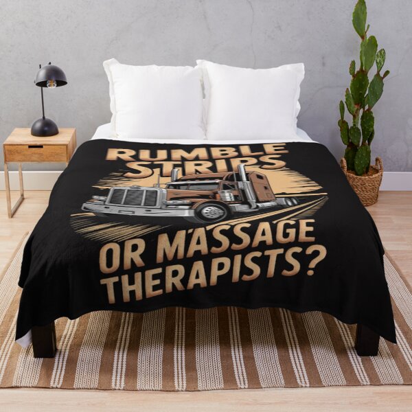 Item preview, Rumble Strips or Massage Therapists Truck Driver designed and sold by CraftyCuttable.
