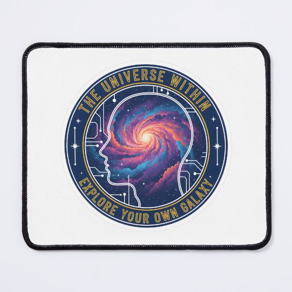 Item preview, The Universe Within - Explore Your Own Galaxy - Psychedelic Circuit Brain Art designed and sold by RedDelaney.