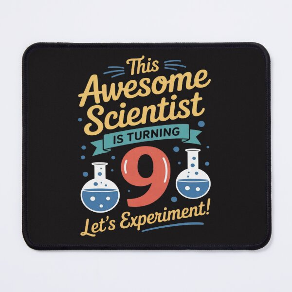 Item preview, Scientist 9 Birthday Party Experiment Science STEM Chemist designed and sold by CraftyCuttable.