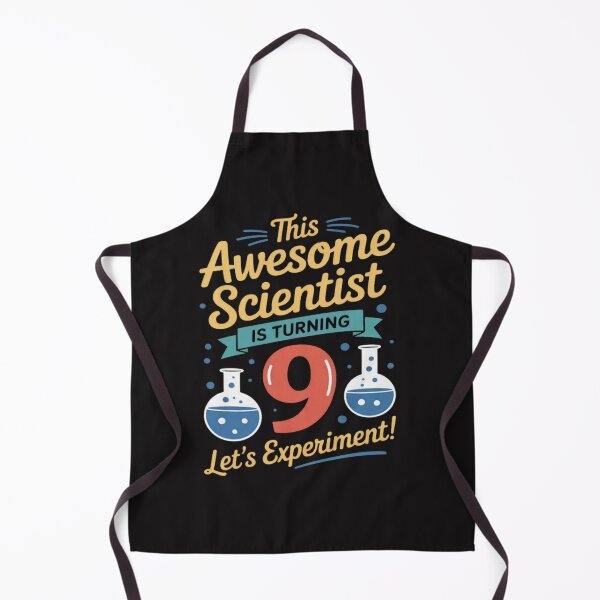 Item preview, Scientist 9 Birthday Party Experiment Science STEM Chemist designed and sold by CraftyCuttable.