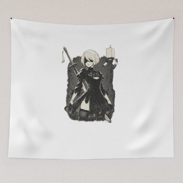 Item preview, NieR Automata Squad 2B 9S A2 - Action RPG Gaming Poster & Shirt designed and sold by GeniePixel.
