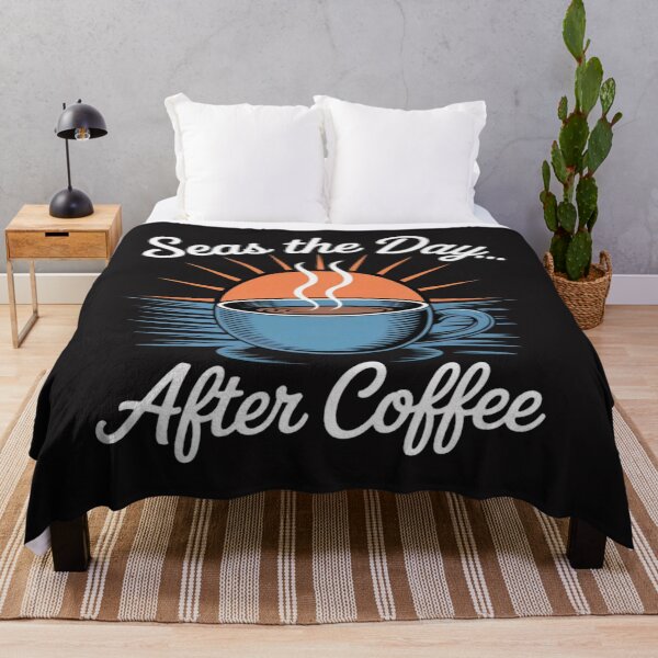 Item preview, Seas the Day After Coffee Nautical designed and sold by CraftyCuttable.
