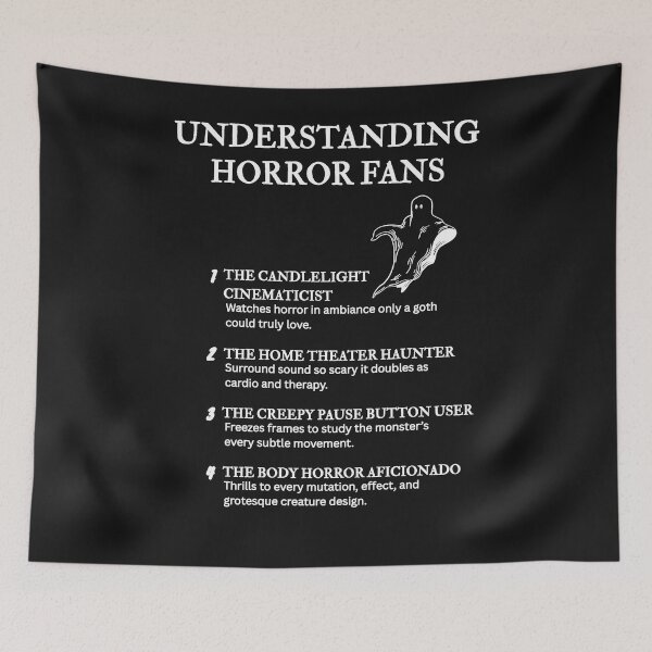 Item preview, Funny Horror Fan Quotes – Understanding Horror Fans Collection – Black designed and sold by PsyFlow35.