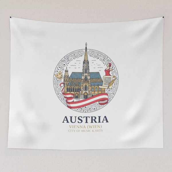 Item preview, AUSTRIA VIENNA CITY OF MUSIC AND ARTS designed and sold by likbatonboot.