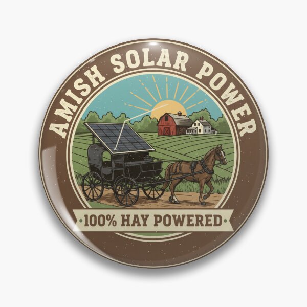 Artikelvorschau, Lustiger Amish Solar Power Buggy Aufkleber – 100 % Heubetrieben entworfen und verkauft von RedDelaney.