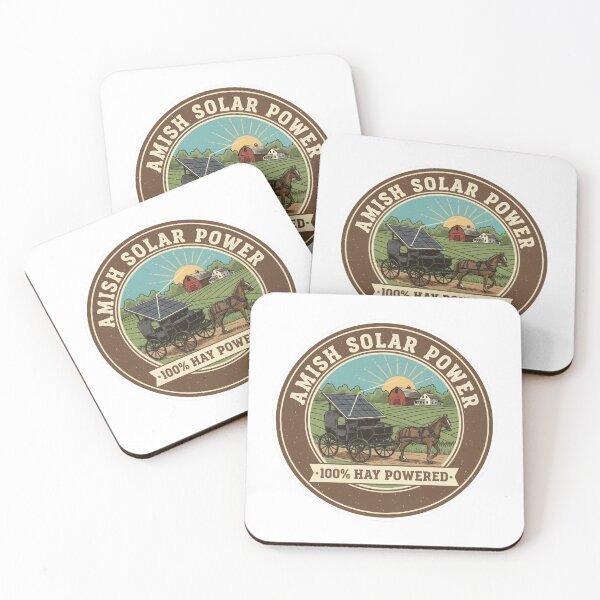 Item preview, Funny Amish Solar Power Buggy Sticker - 100% Hay Powered designed and sold by RedDelaney.