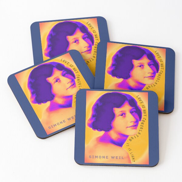 Item preview, Simone Weil quote: Love is not consolation. It is light. designed and sold by artbleed.