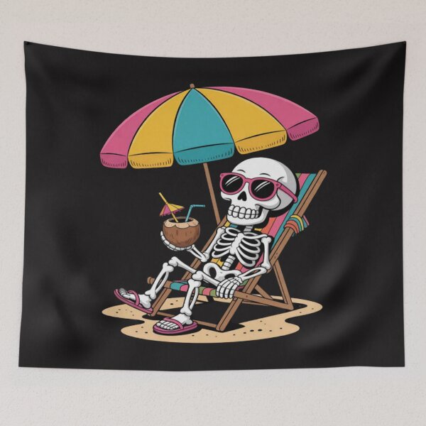 Item preview, Skeleton Sunglasses Vacation Funny Beach designed and sold by CraftyCuttable.