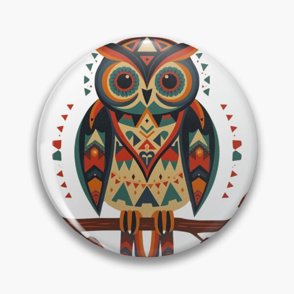 Item preview, Sacred Owl – Geometric Tribal Design Inspired by Native American Art designed and sold by TheDreamAtelier.