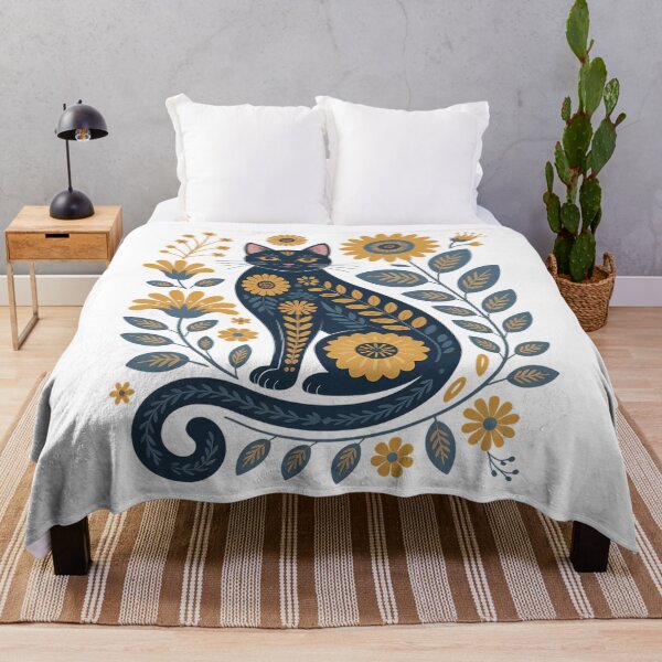 Item preview, Ukraine Cat Cute Floral Ukrainian Flag designed and sold by Sunset4Bones.
