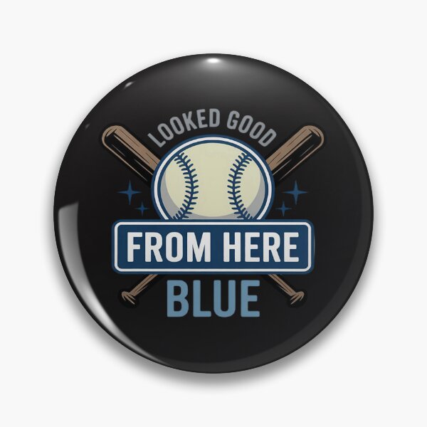 Item preview, Softball Mom Funny Looked Good From Here Blue designed and sold by CraftyCuttable.