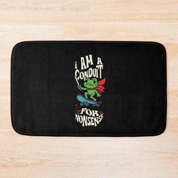 Item preview, I Am A Conduit For Nonsense Frog Skateboard Hero designed and sold by dudelinart.