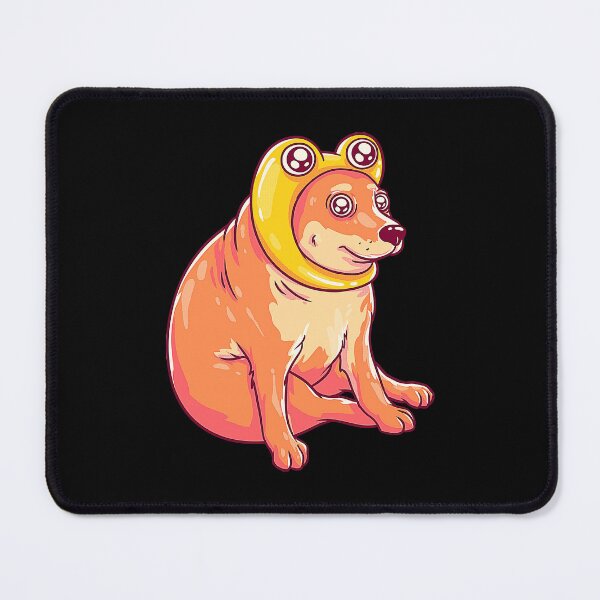 Item preview, Cheems Frog - Yellow Frog Hat designed and sold by mengekon.