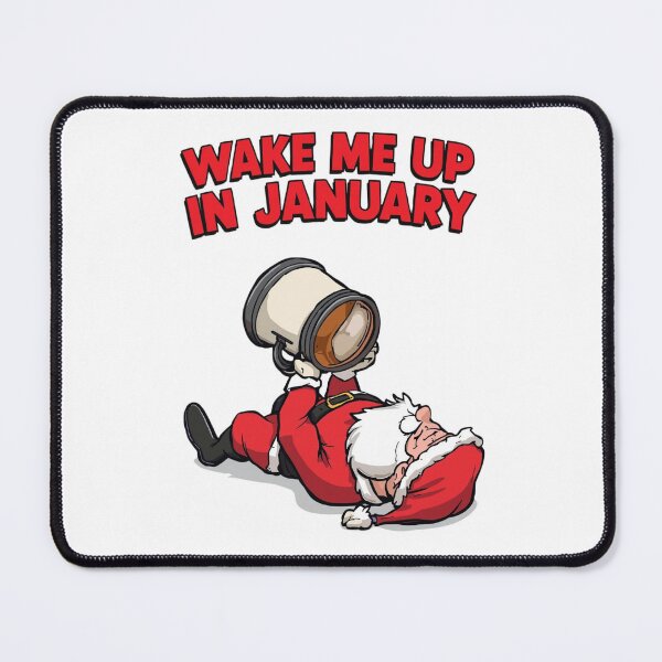 Item preview, Santa sleeping with a giant cup of Christmas coffee designed and sold by StormArte.