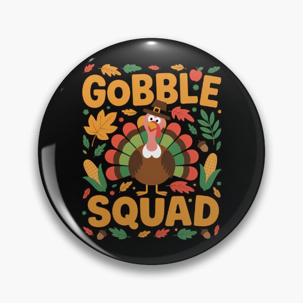 Artikelvorschau, Gobble Squad Thanksgiving-Truthahn entworfen und verkauft von Sunset4Bones.