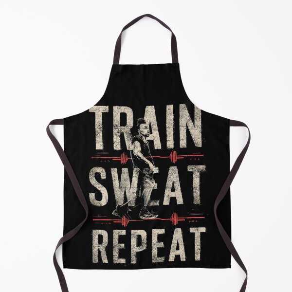 Item preview, Train. Sweat. Repeat. – Motivational Gym T-Shirt designed and sold by CrunchyGoats.