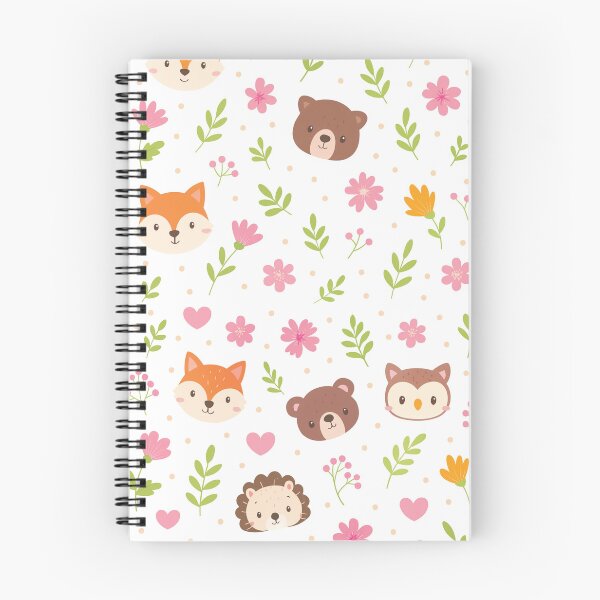 Item preview, Woodland Friends & Flowers Seamless Pattern | Cute Animal Forest Design designed and sold by graphicnew.