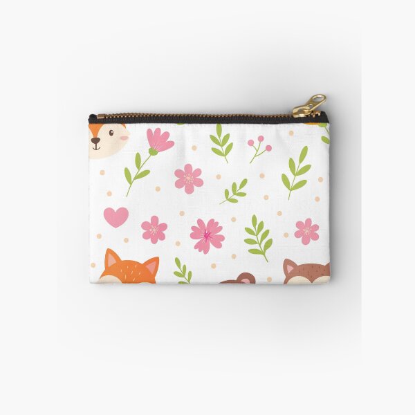 Item preview, Woodland Friends & Flowers Seamless Pattern | Cute Animal Forest Design designed and sold by graphicnew.