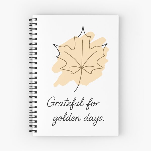 Item preview, Grateful for Golden Days – Minimalist One Line Autumn Leaf Design designed and sold by CanvasFox.