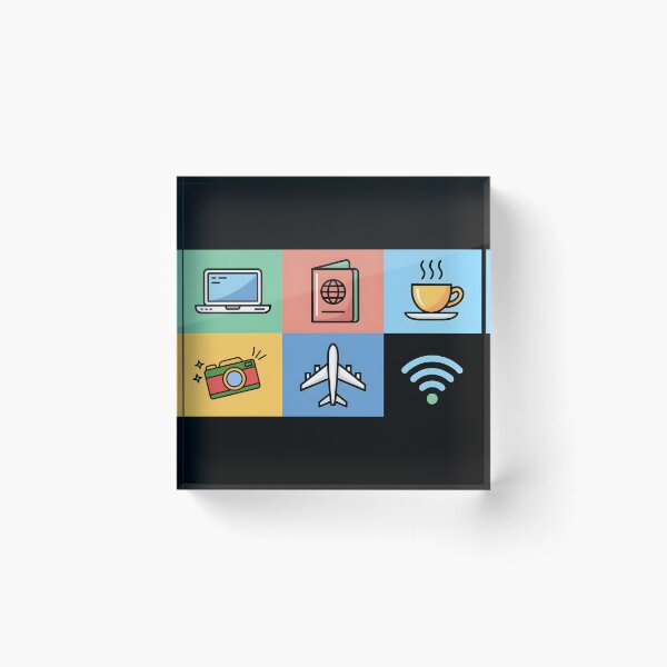 Item preview, Digital Nomad Essentials – Global Travel Icons designed and sold by 404wearpl.