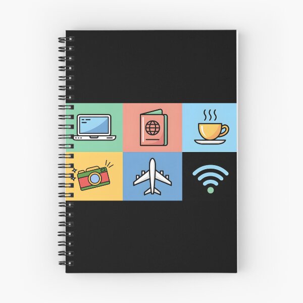 Item preview, Digital Nomad Essentials – Global Travel Icons designed and sold by 404wearpl.