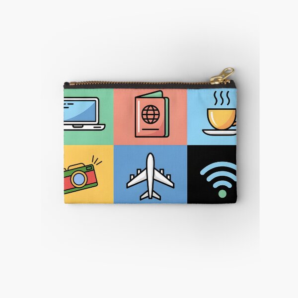Item preview, Digital Nomad Essentials – Global Travel Icons designed and sold by 404wearpl.