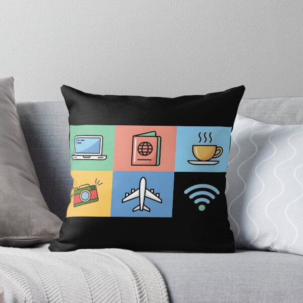 Item preview, Digital Nomad Essentials – Global Travel Icons designed and sold by 404wearpl.