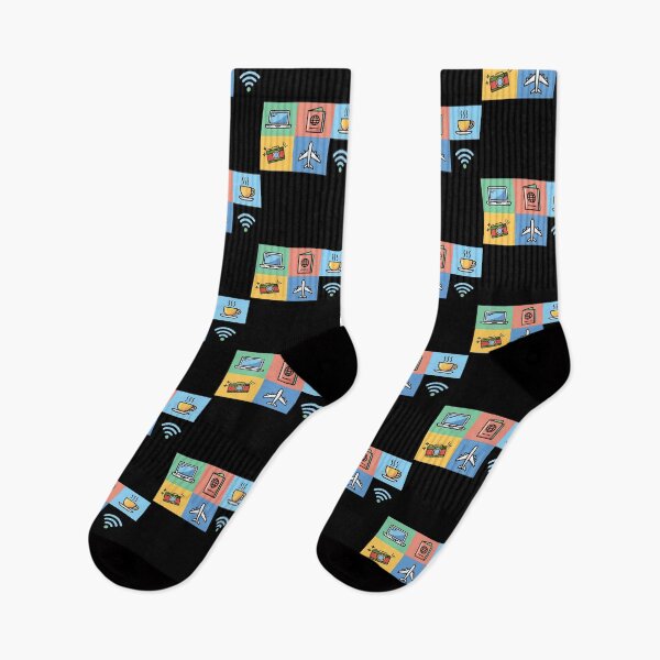 Item preview, Digital Nomad Essentials – Global Travel Icons designed and sold by 404wearpl.